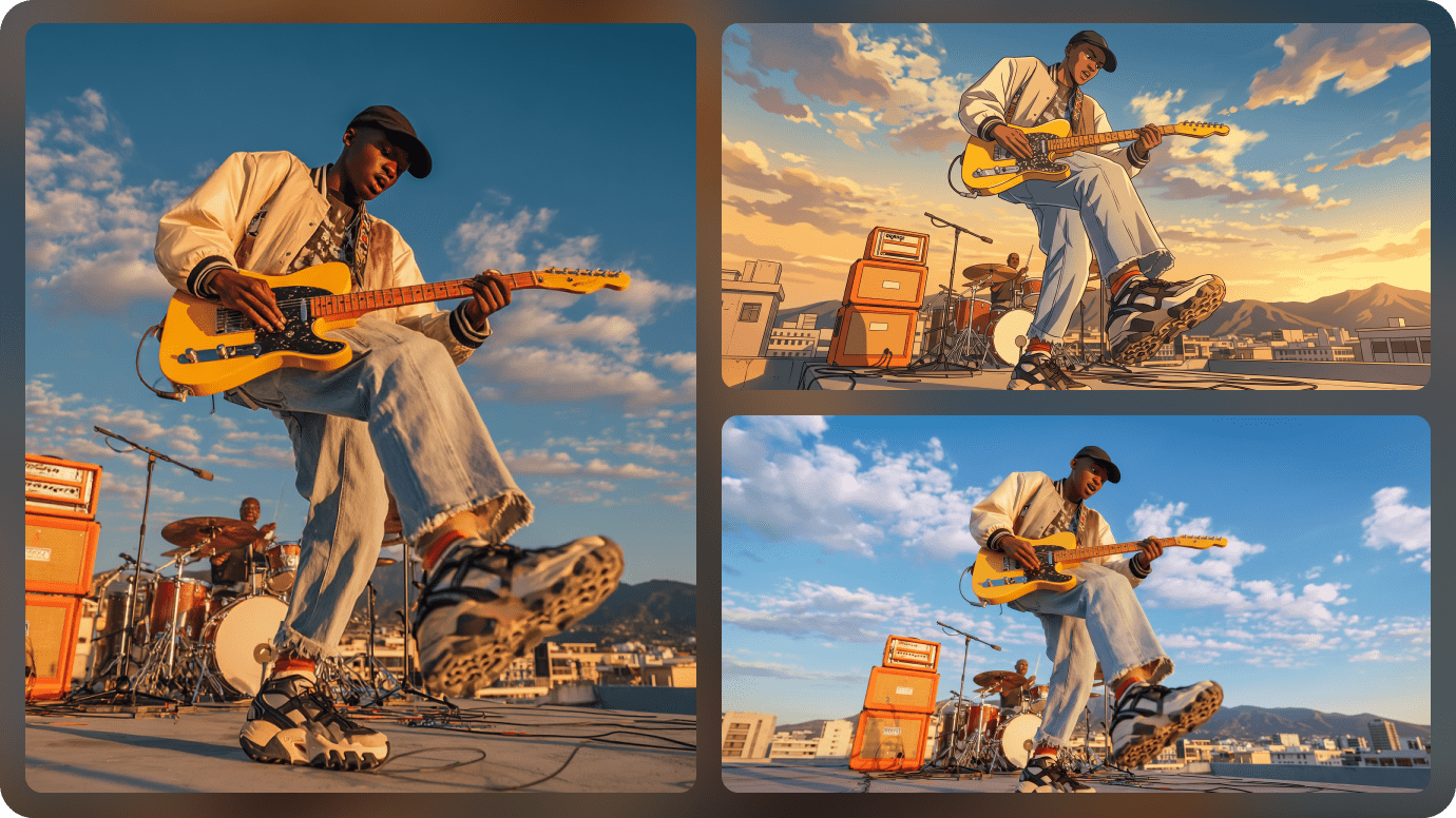 Keep the subject consistent while changing image style with AI image to image