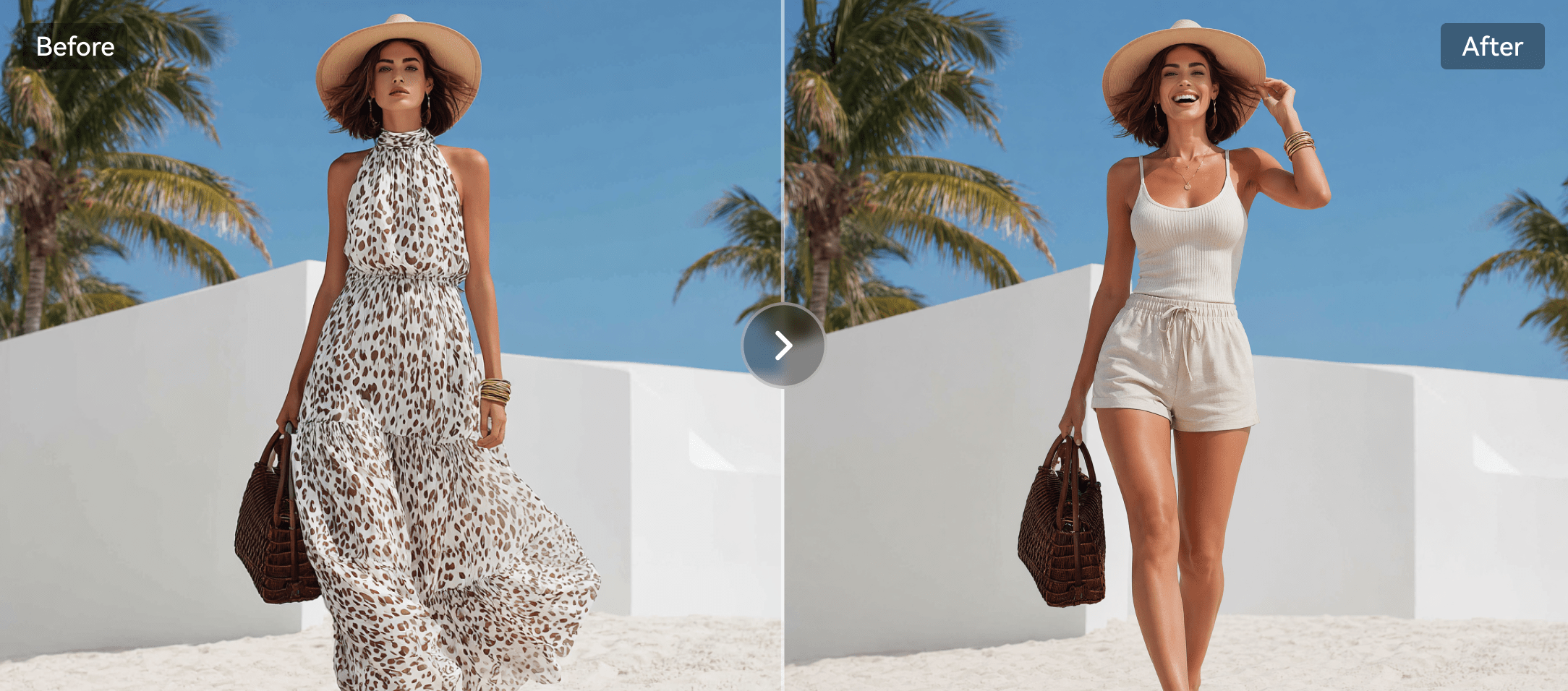 Outfit and expression editing example