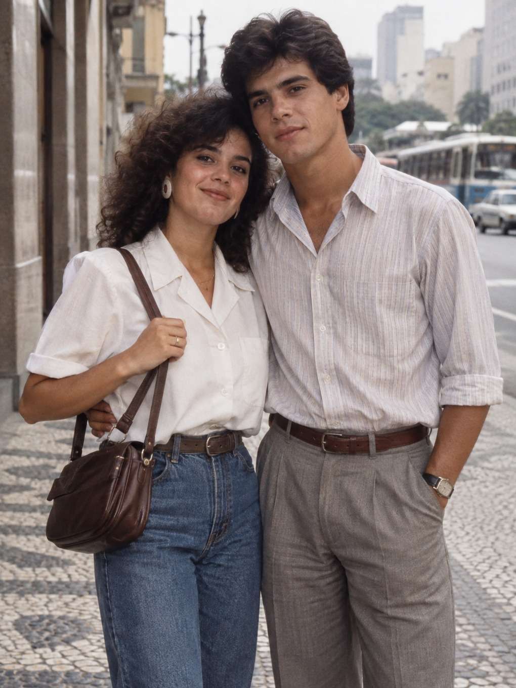 clima urbano - exemplo de foto de casal anos 80