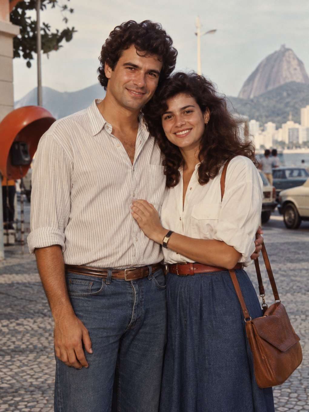 estética de campanha social - exemplo de foto de casal anos 80