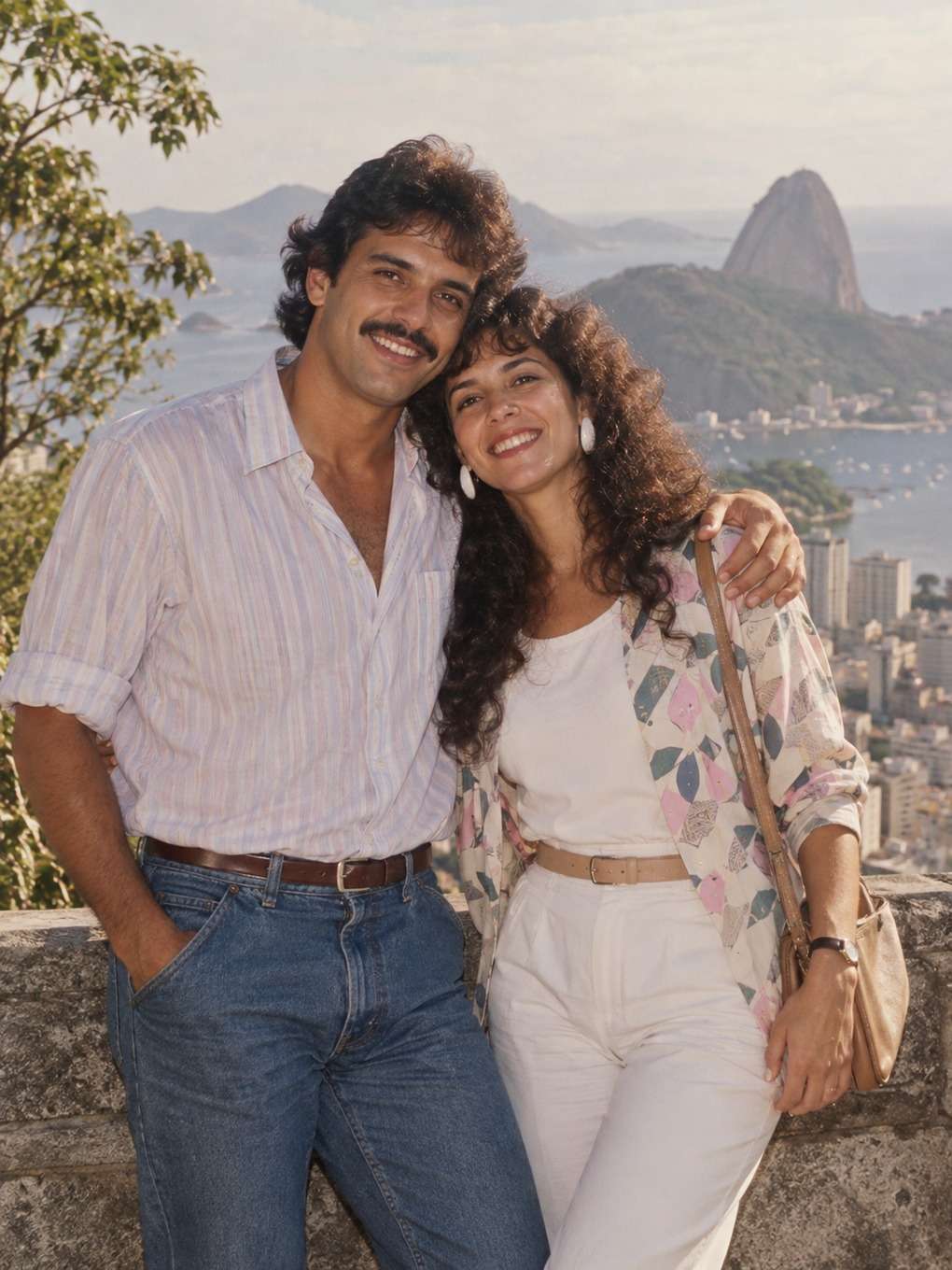 mood alegre e acessível - exemplo de foto de casal anos 80