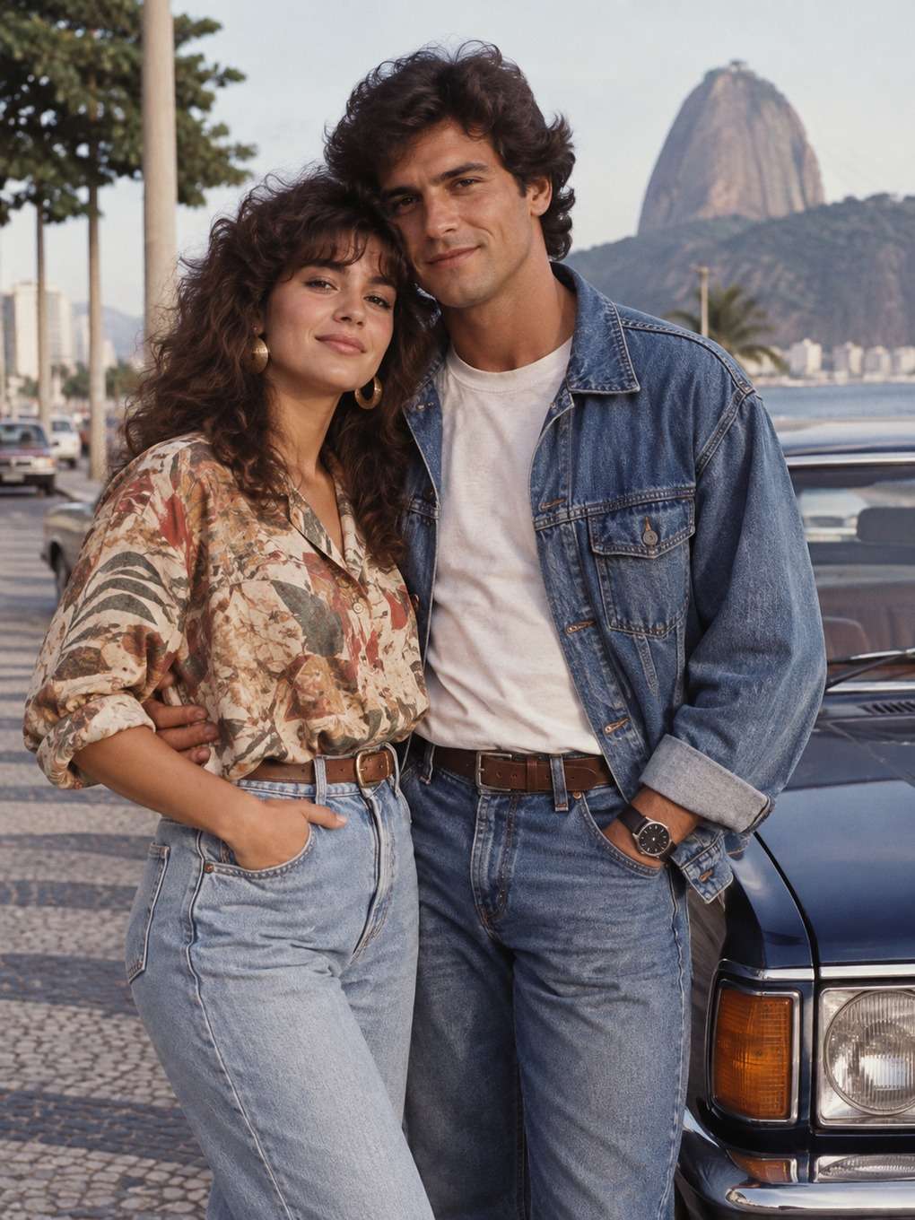 paleta contemporânea - exemplo de foto de casal anos 80