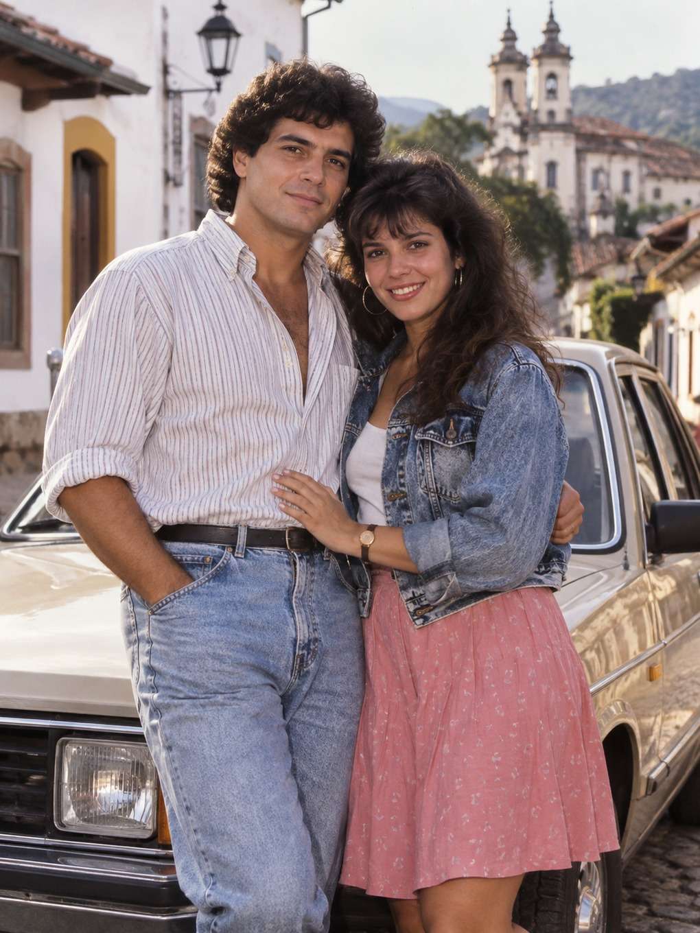 layout pronto para pinterest - exemplo de foto de casal anos 80