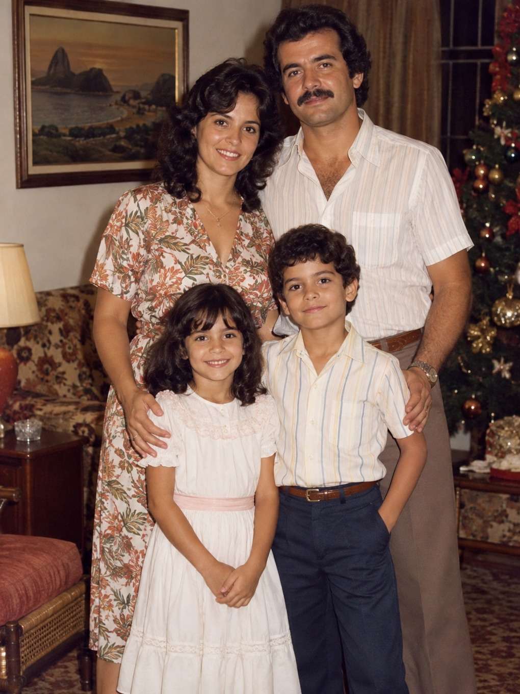 acabamento profissional para marca - exemplo de foto de família anos 80