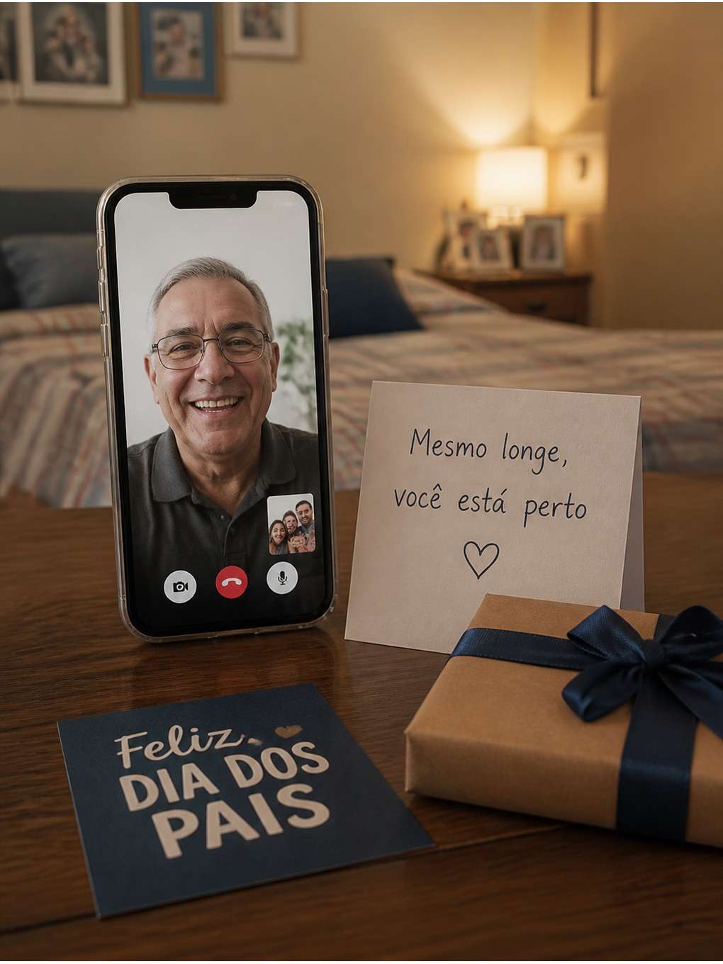 pai trabalhador recebendo homenagem - exemplo de fotos com mensagens de dia dos pais
