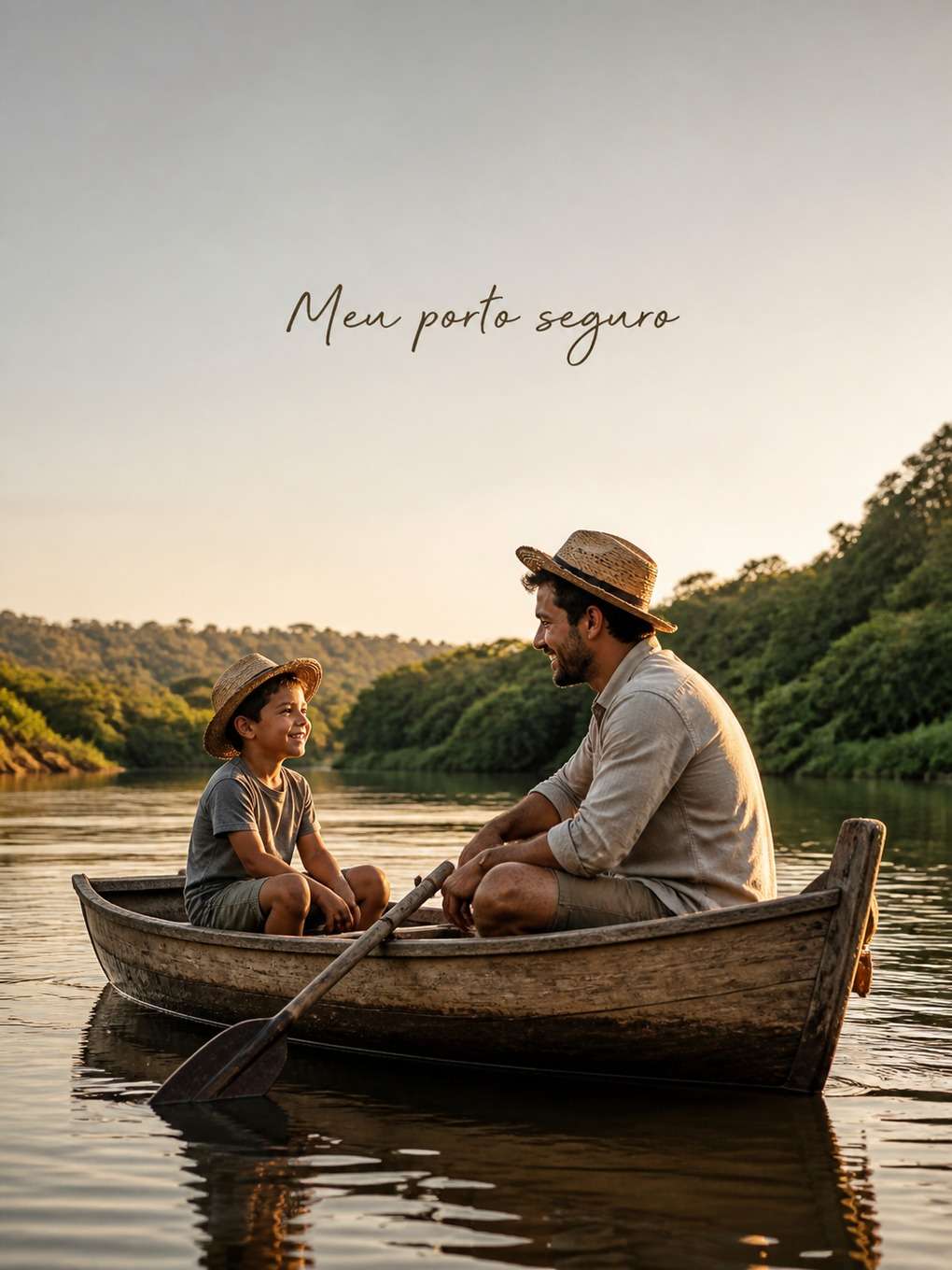 pai e criança plantando juntos - exemplo de fotos com mensagens de dia dos pais