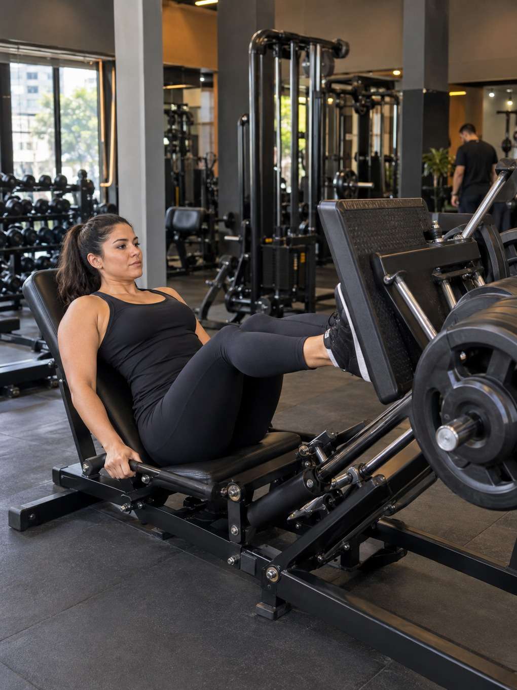 leg press - exemplo de foto de academia