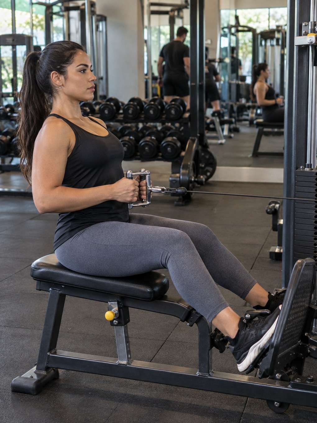 treino de costas - exemplo de foto de academia