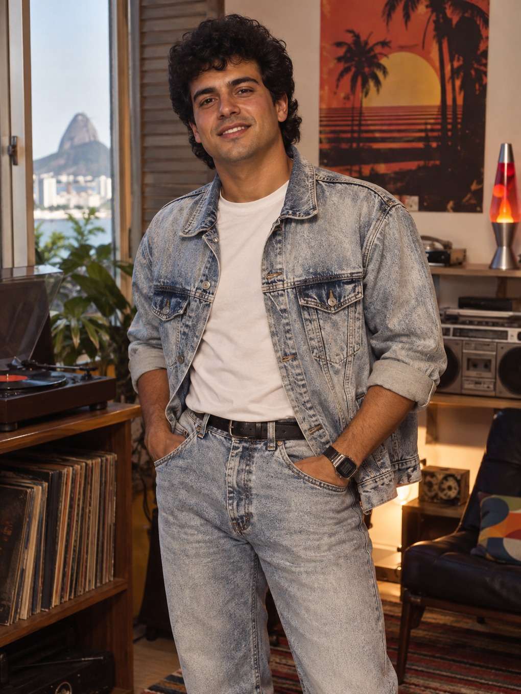 plano fechado emocional - exemplo de look anos 80 masculino
