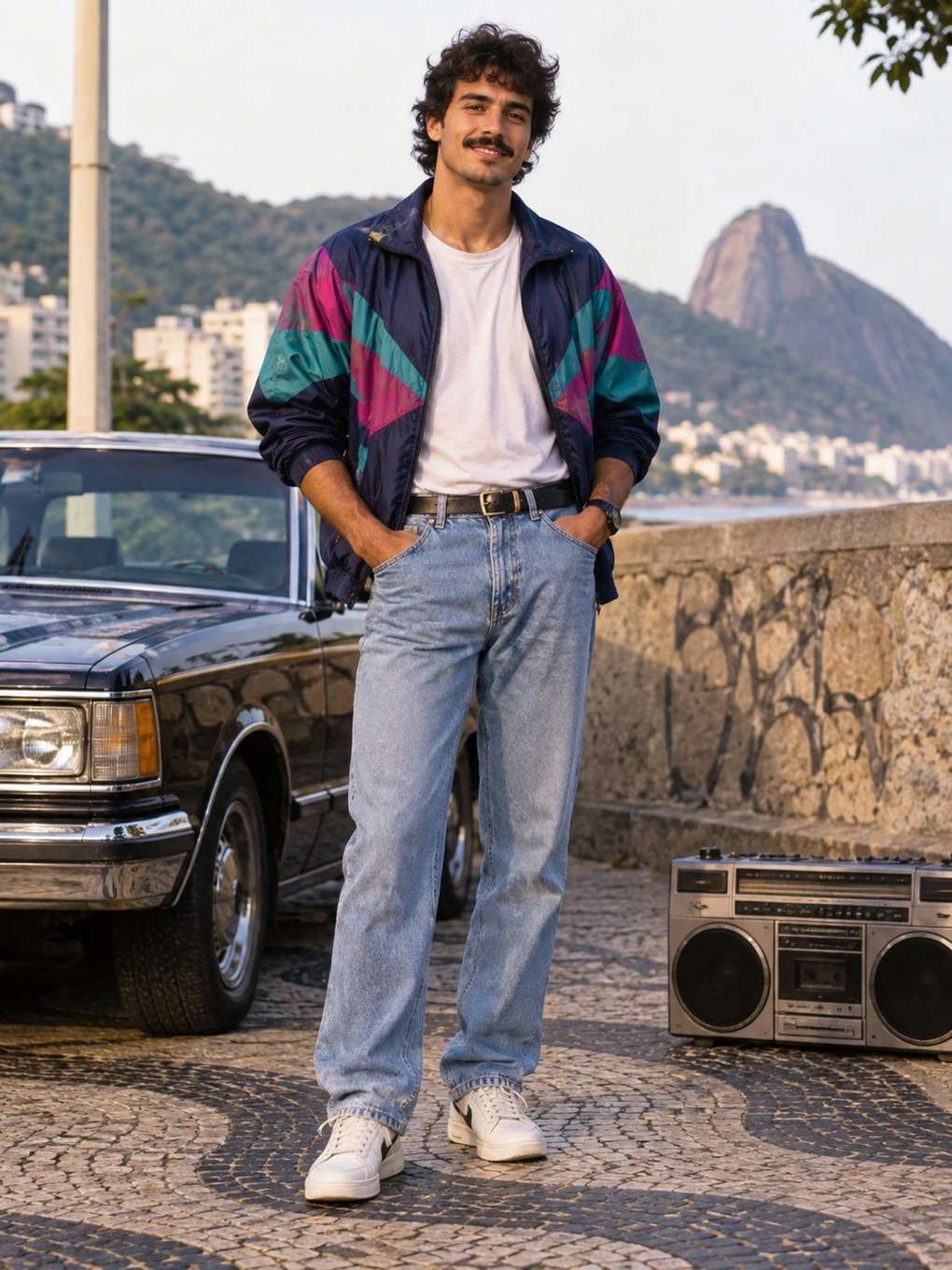 layout pronto para pinterest - exemplo de look anos 80 masculino