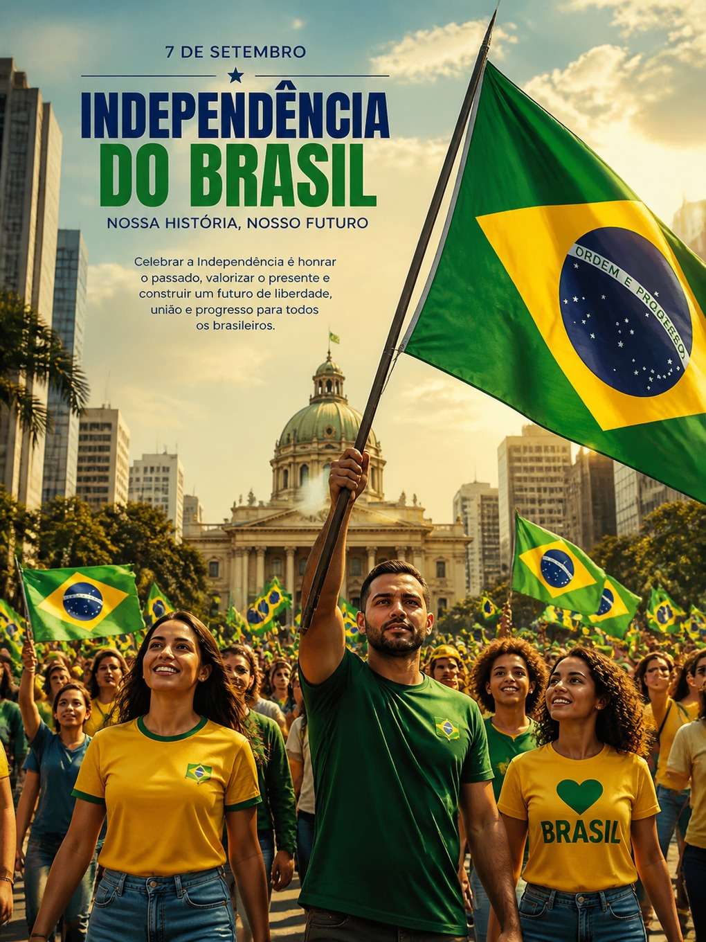 estilo editorial - exemplo de post 7 de setembro com ia