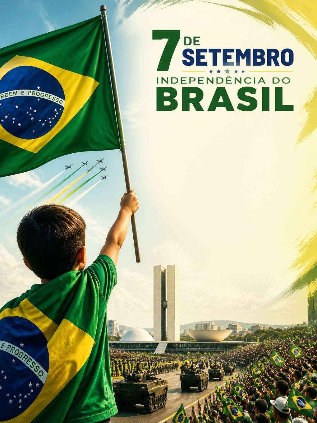 mensagem de 7 de setembro - exemplo de post 7 de setembro com ia