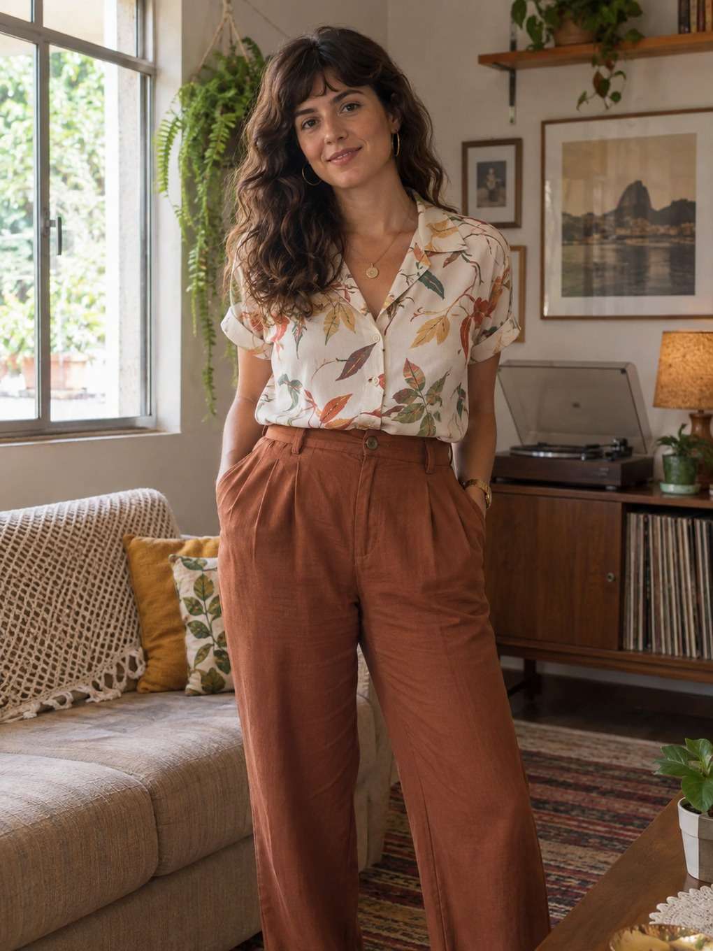 luz natural em casa - exemplo de prompt anos 80