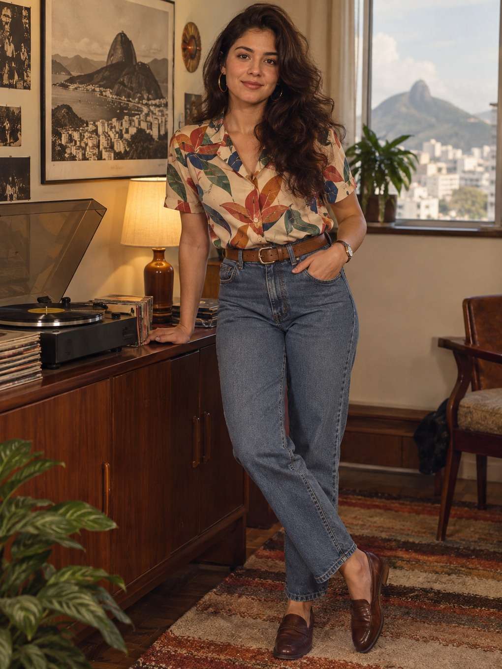 estilo fotografia realista e suave - exemplo de prompt anos 80