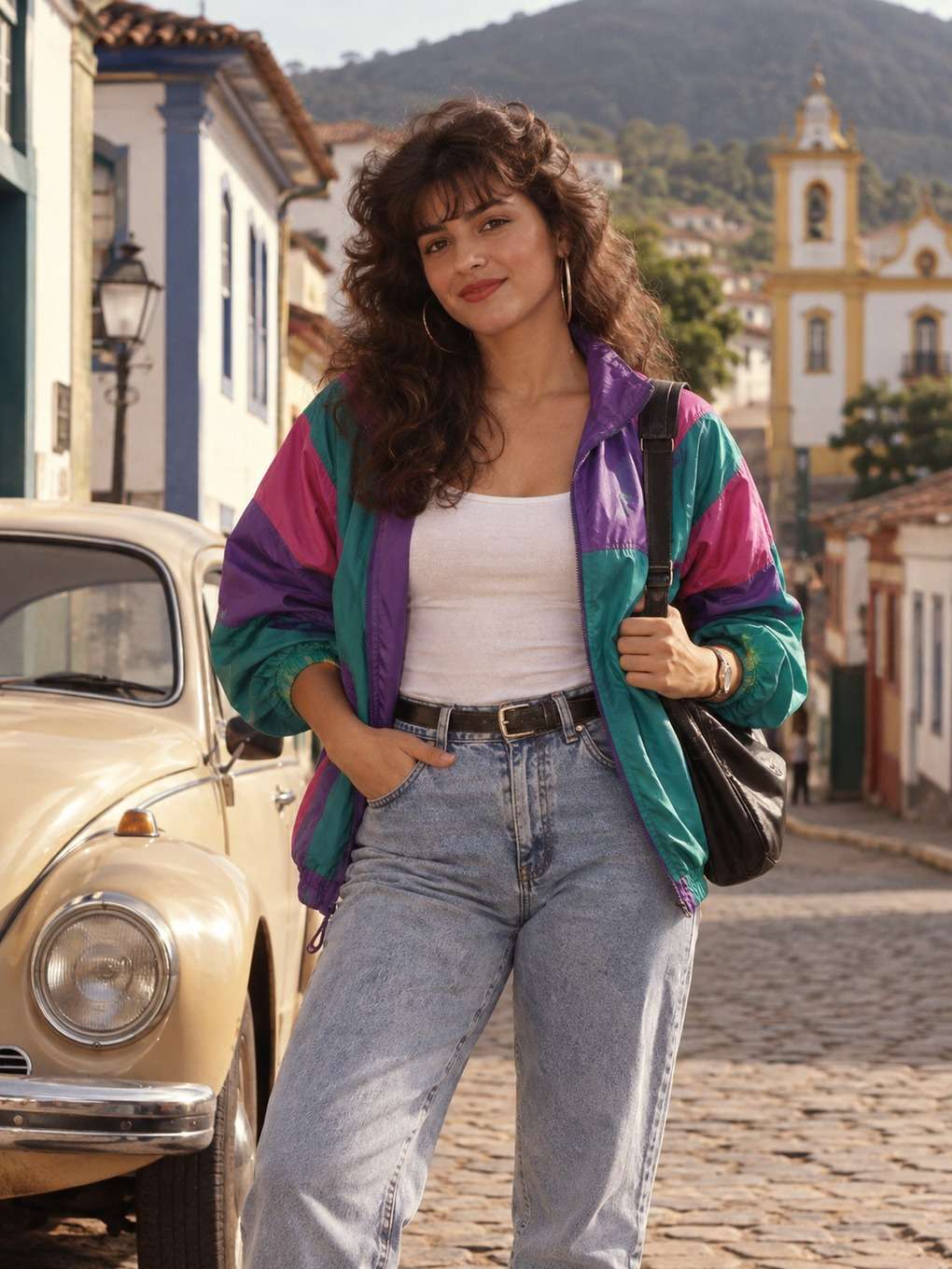 layout pronto para pinterest - exemplo de prompt anos 80