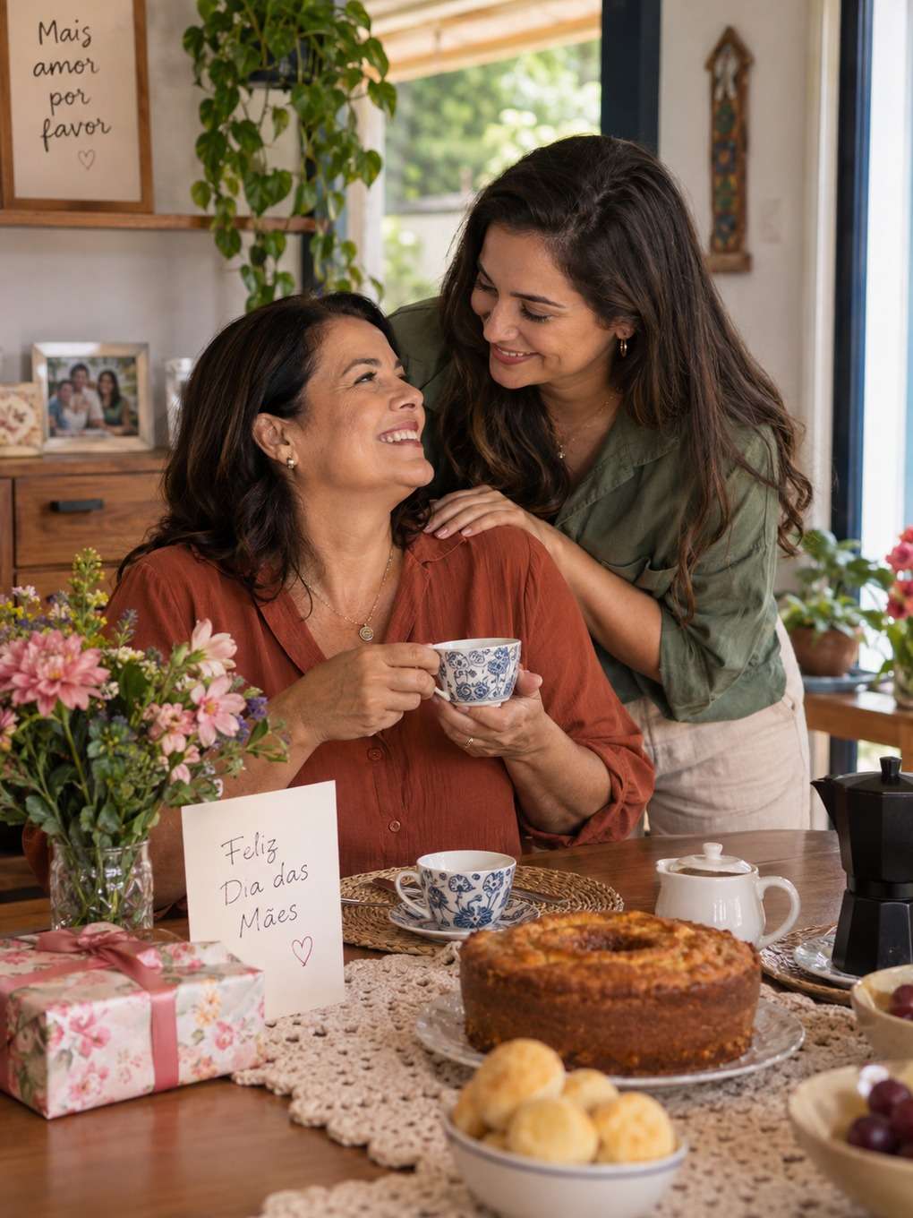 café no bairro - exemplo de prompt dia das mães