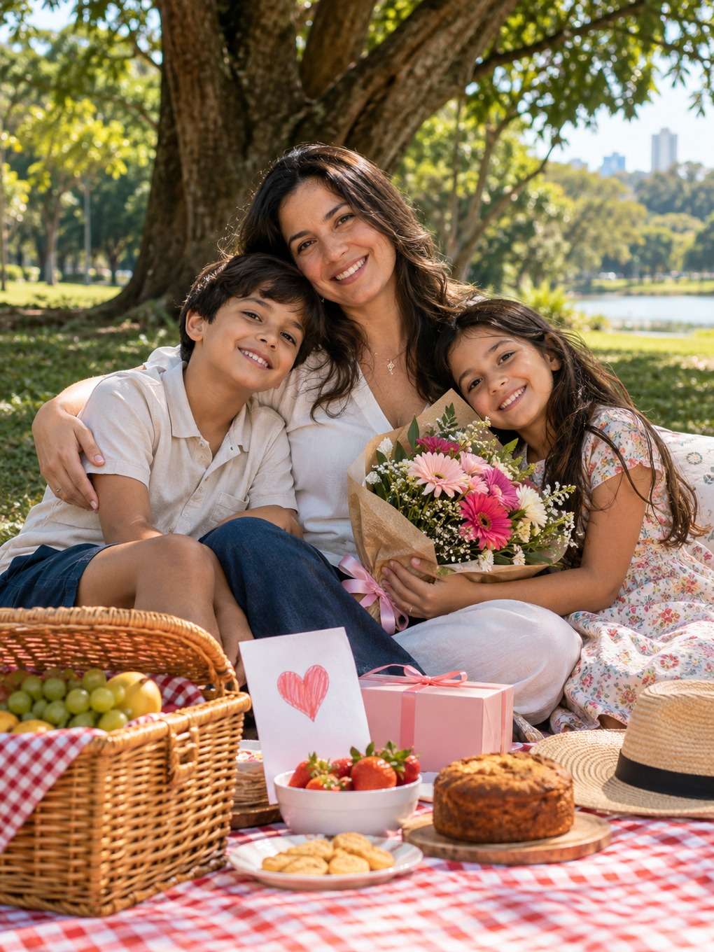 piquenique de domingo - exemplo de prompt dia das mães