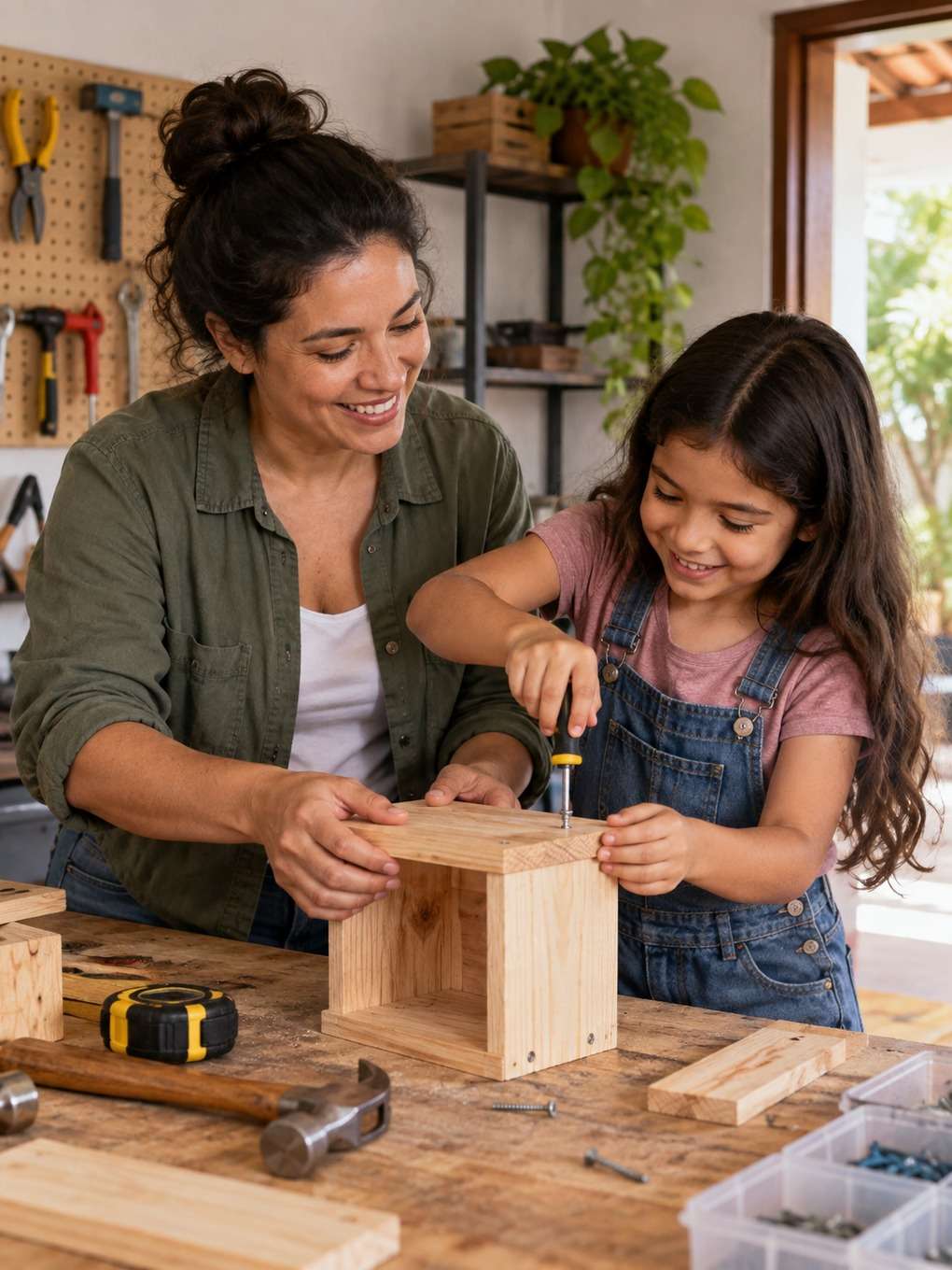 oficina em casa - exemplo de prompt mãe e filha