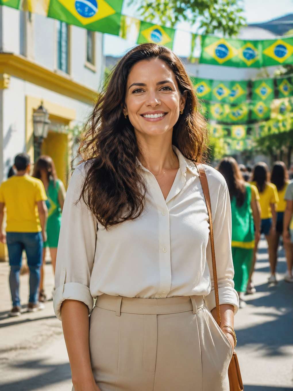 post com confetes e bandeirinhas - exemplo de 7 de setembro