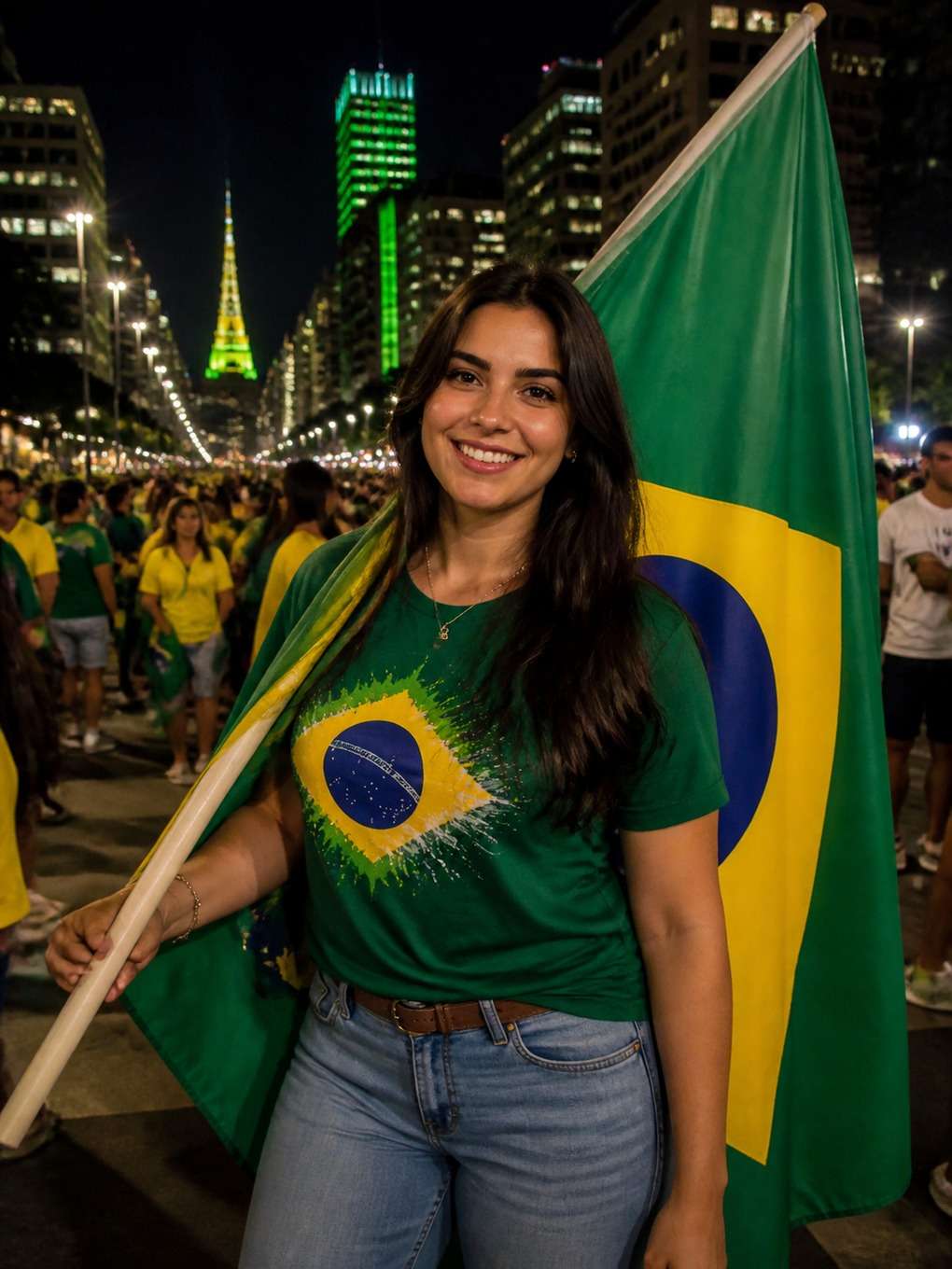 foto com monumento e bandeira - exemplo de 7 de setembro