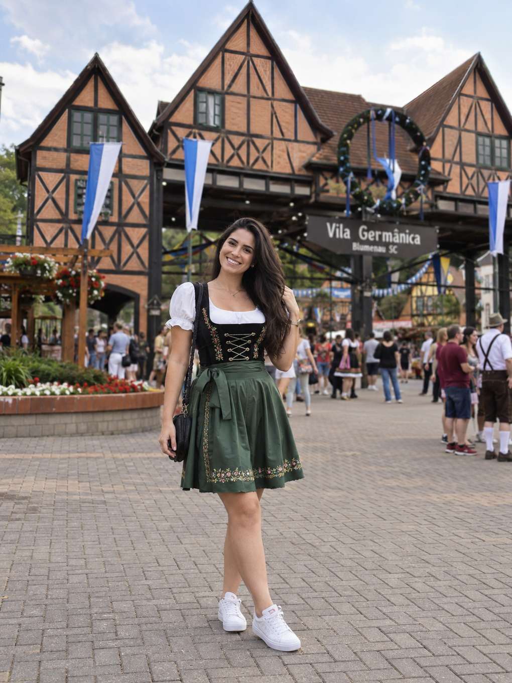 entrada da vila germânica - exemplo de prompt oktoberfest