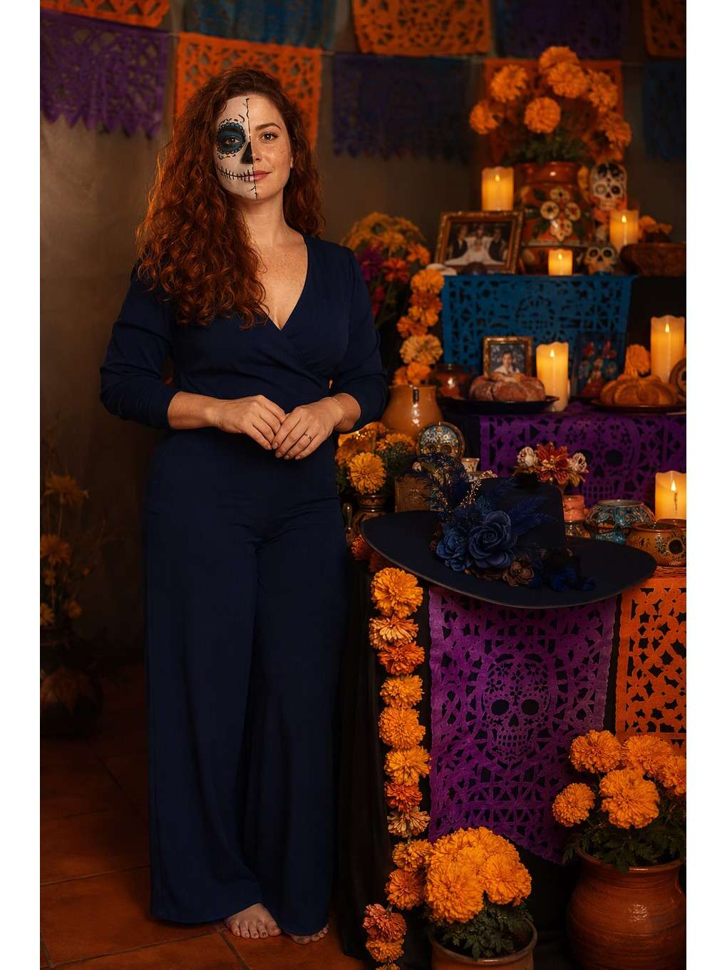 luz de homenagem - exemplo de prompts de catrina para fotos no