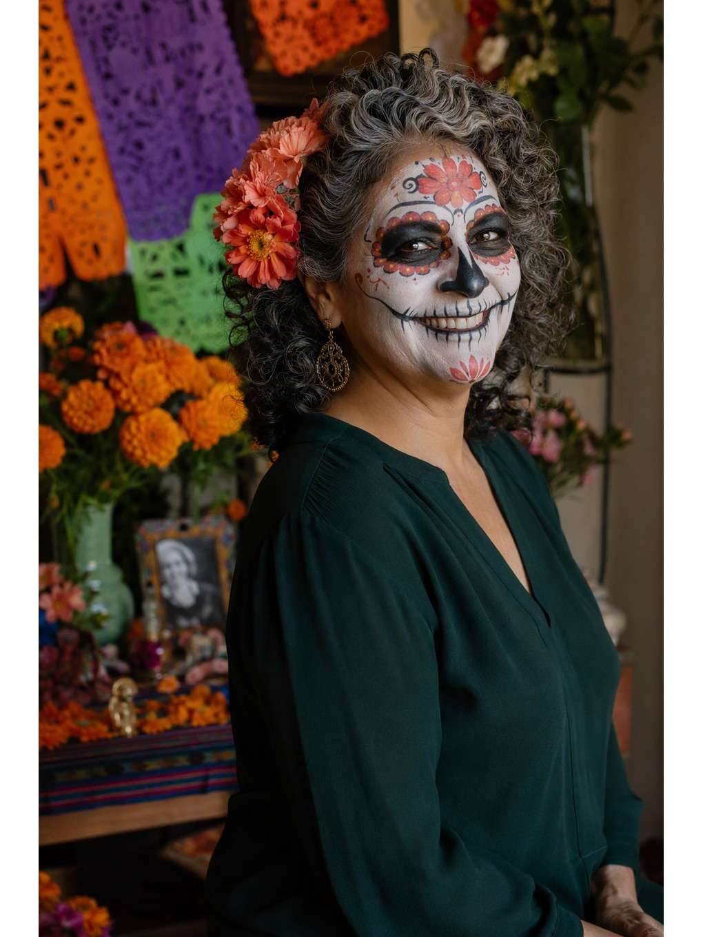 celebração em família - exemplo de prompts de catrina para fotos no