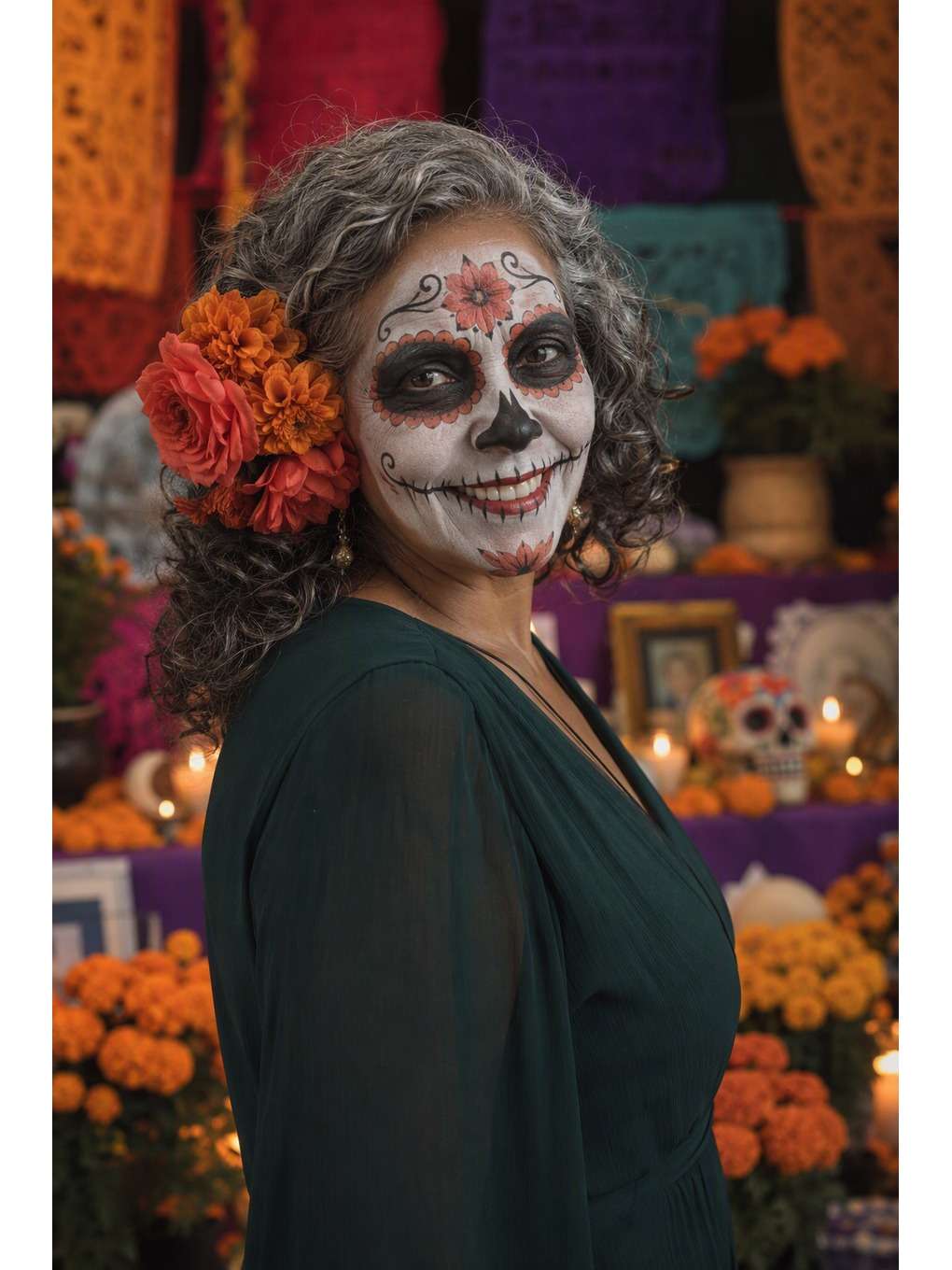 retrato de celebração - exemplo de prompts de catrina para fotos no