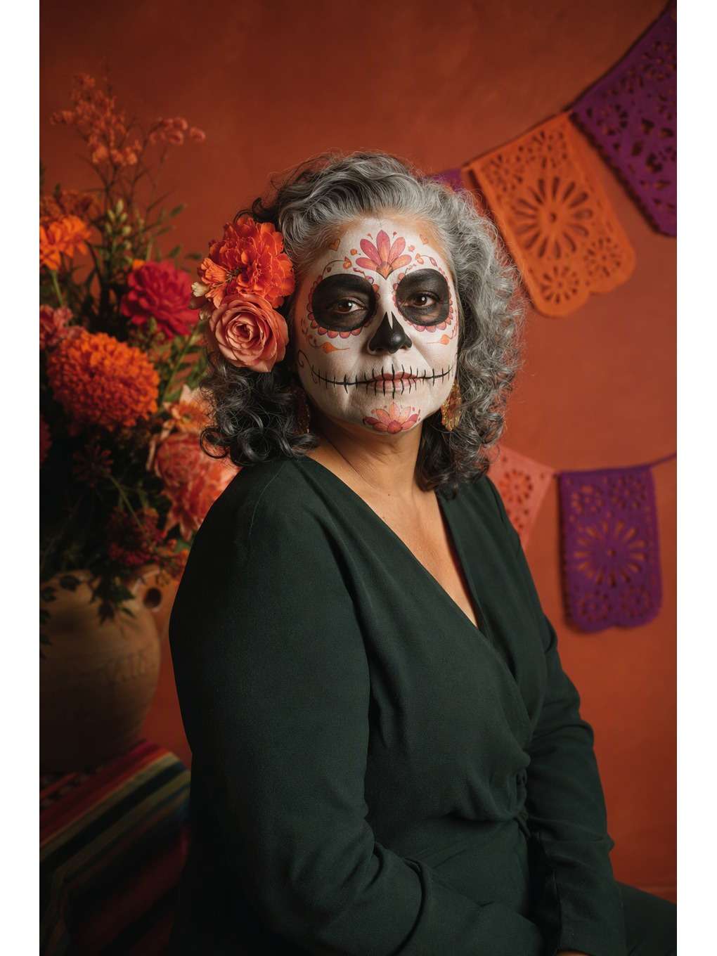 retrato terracota - exemplo de prompts de catrina para fotos no