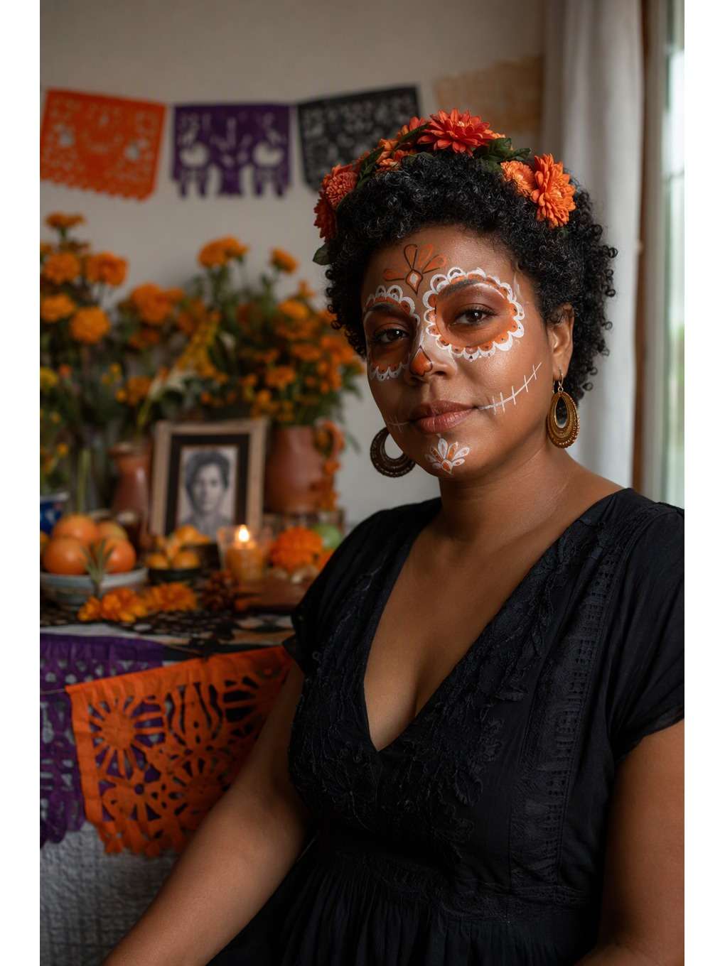 memória em casa - exemplo de prompts de catrina para fotos no