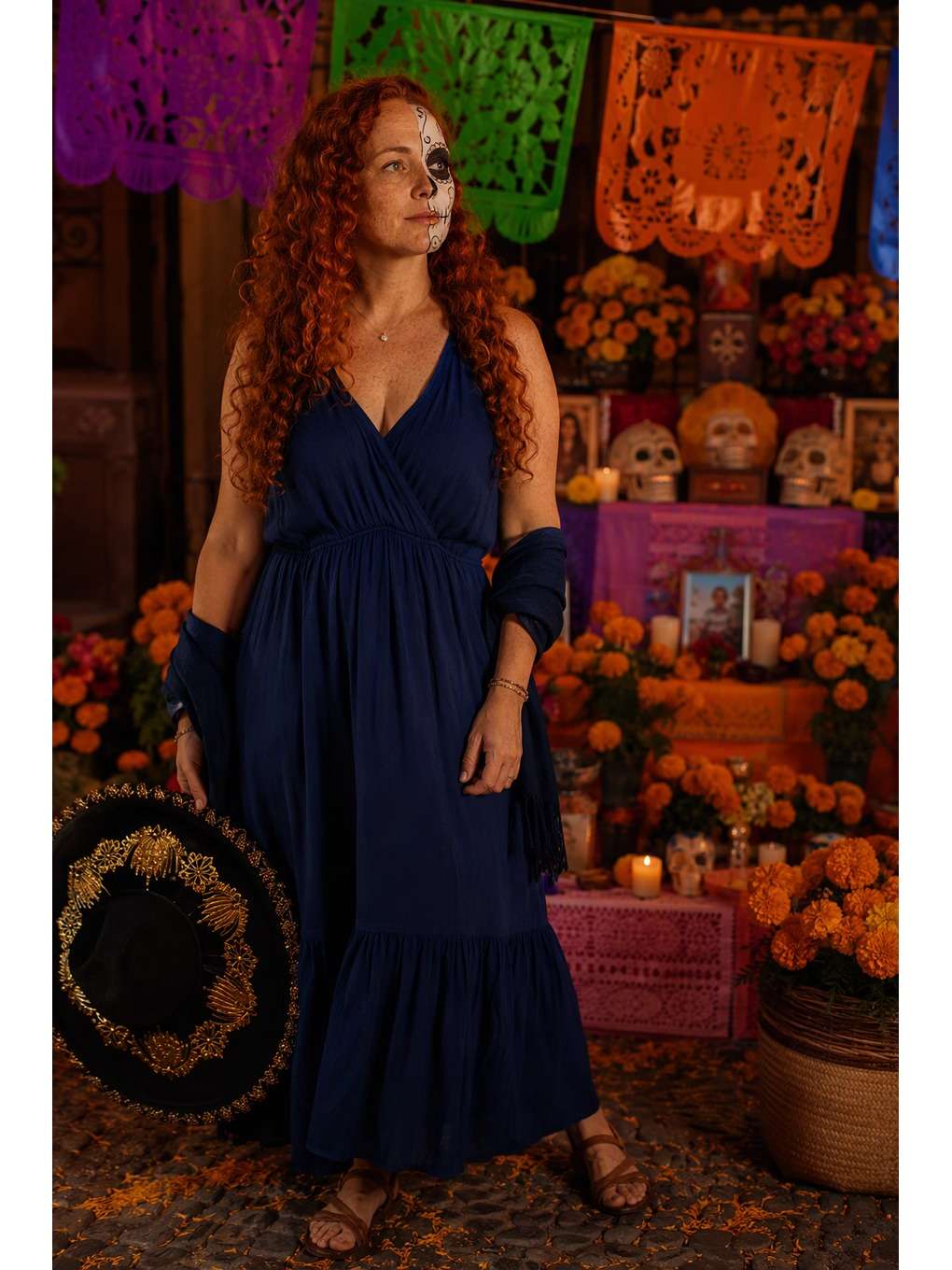 encontro cultural - exemplo de prompts de catrina para fotos no