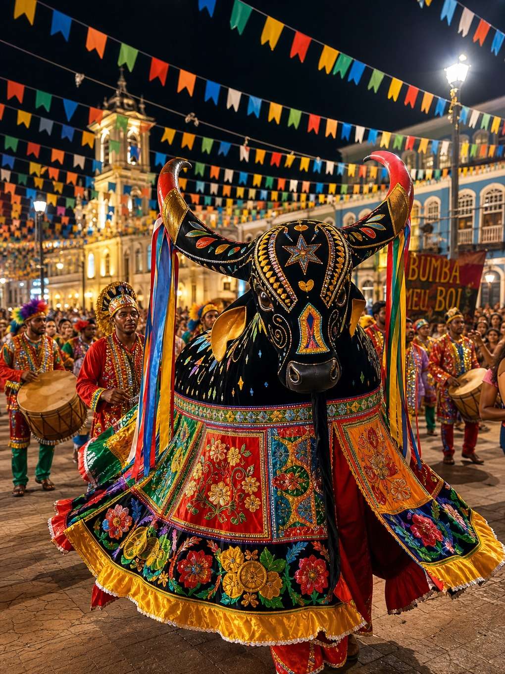 bumba meu boi em festa popular - exemplo de o dia do folclore