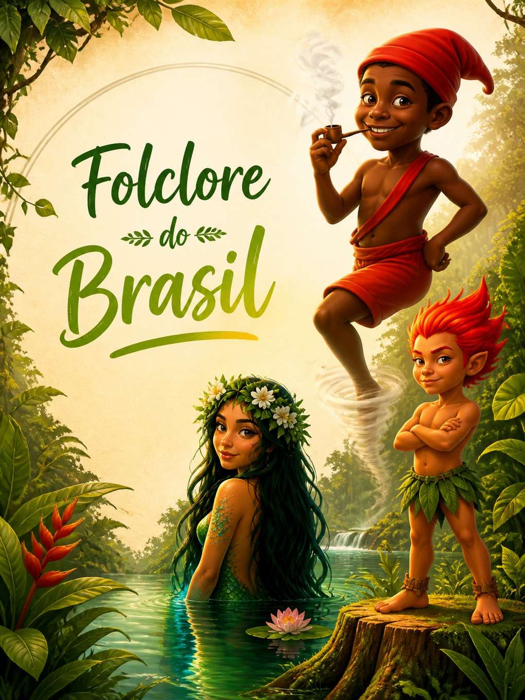 poster moderno para o dia do folclore - exemplo de o dia do folclore