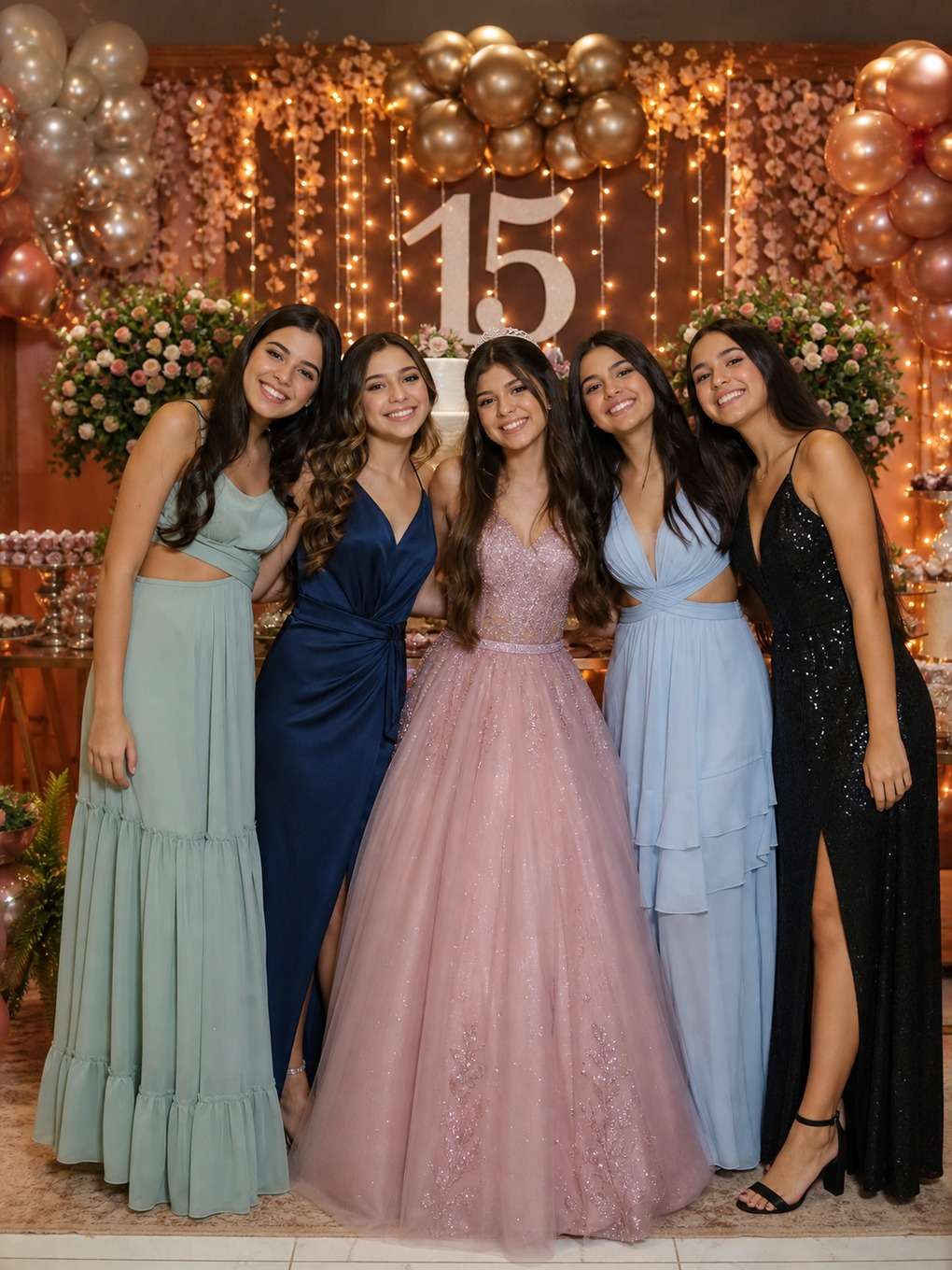 álbum premium - exemplo de prompts para fotos com amigas nos 15 anos