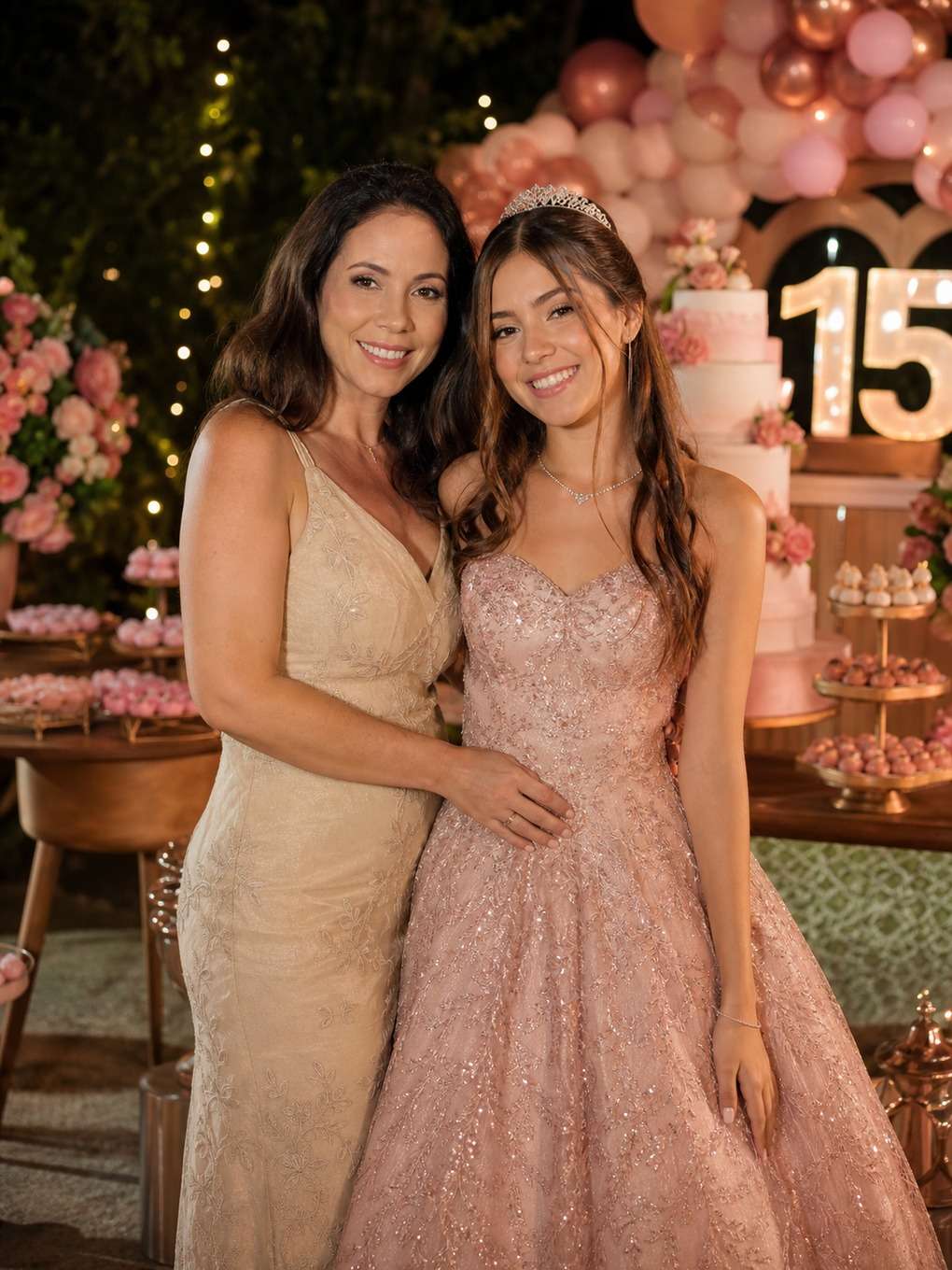 book externo - exemplo de prompts para fotos de mãe e filha nos 15 anos