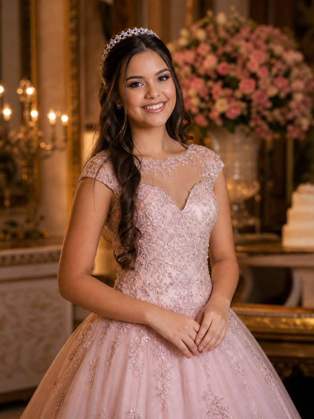 álbum premium - exemplo de prompts para maquiagem de debutante