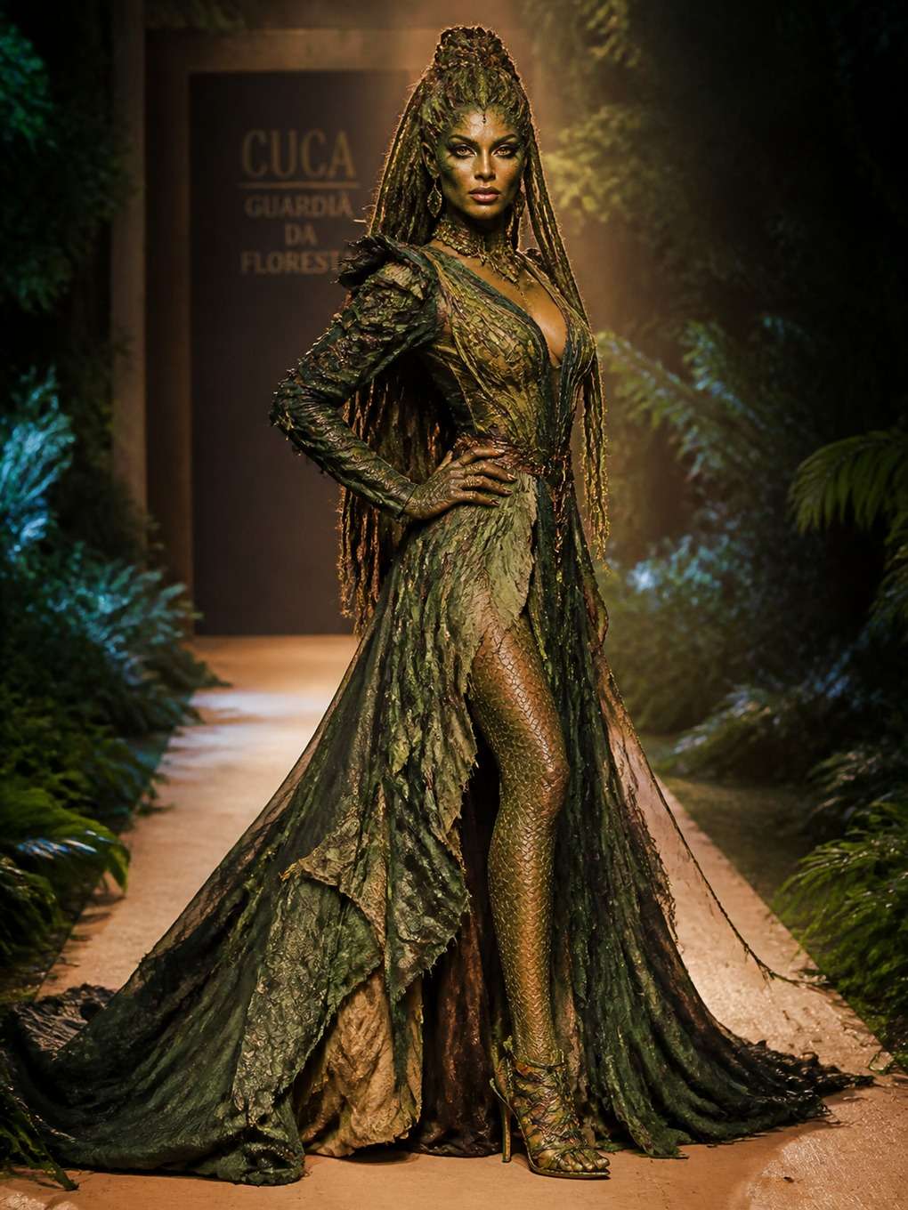 cuca em visual fashion folclórico - exemplo de cuca com