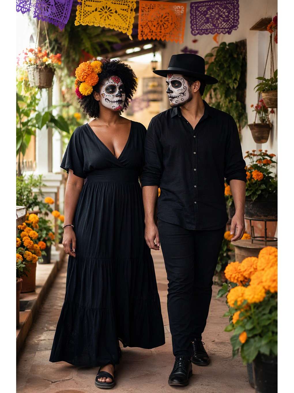 casal: flores na varanda - exemplo de fotos de casal catrina