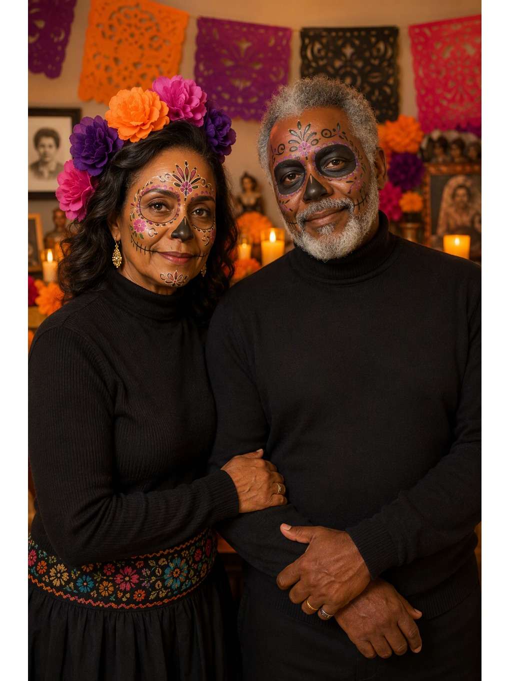 casal: luz de homenagem - exemplo de fotos de casal catrina
