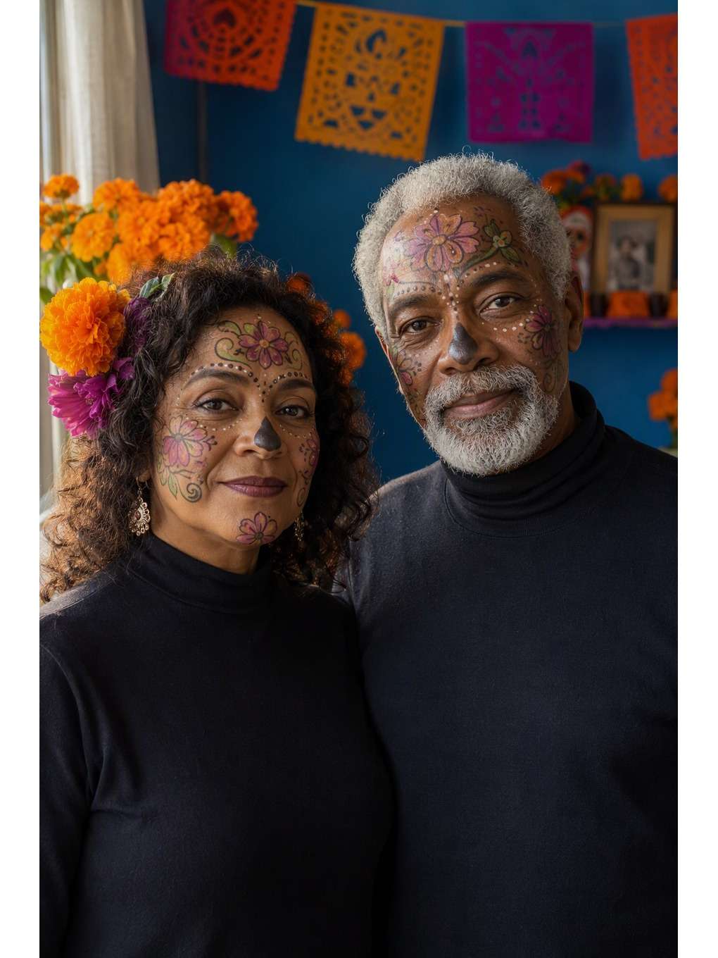 casal: azul e janela - exemplo de fotos de casal catrina