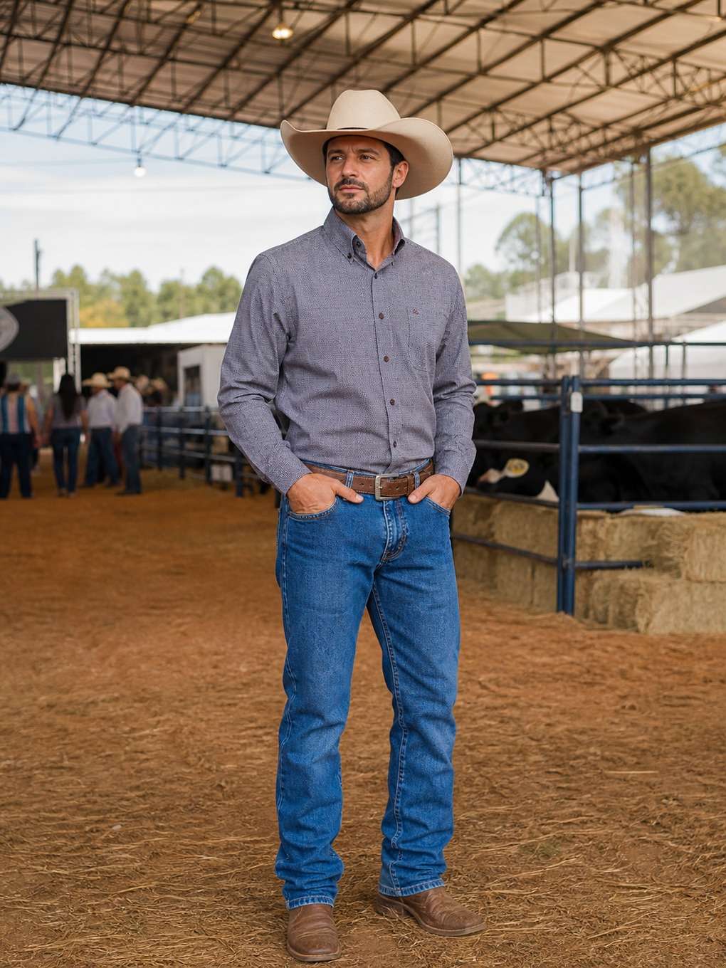 cowboy em feira agro brasileira - exemplo de fotos de cowboy masculino