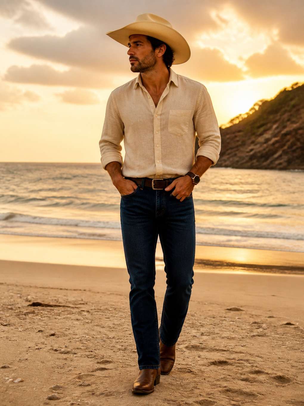 cowboy com toque praiano country - exemplo de fotos de cowboy masculino
