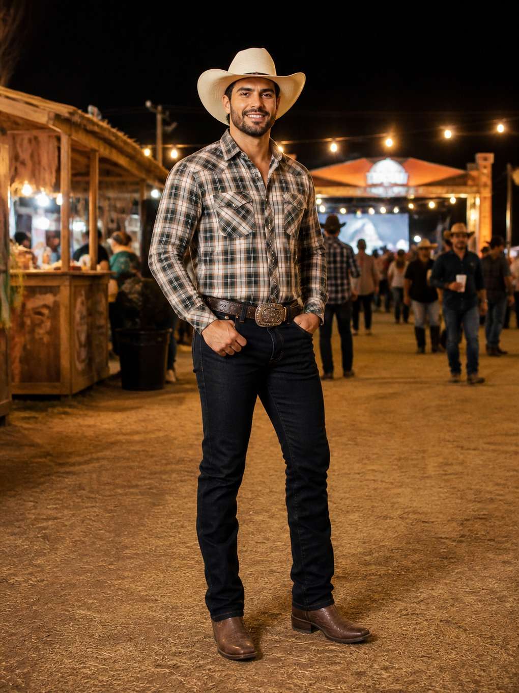 cowboy em festival country brasileiro - exemplo de fotos de cowboy masculino