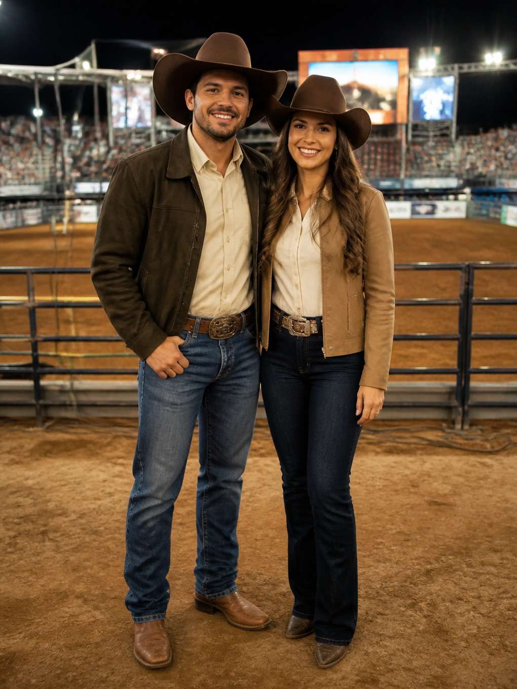 casal adulto em clima de festa do peão - exemplo de fotos de rodeio