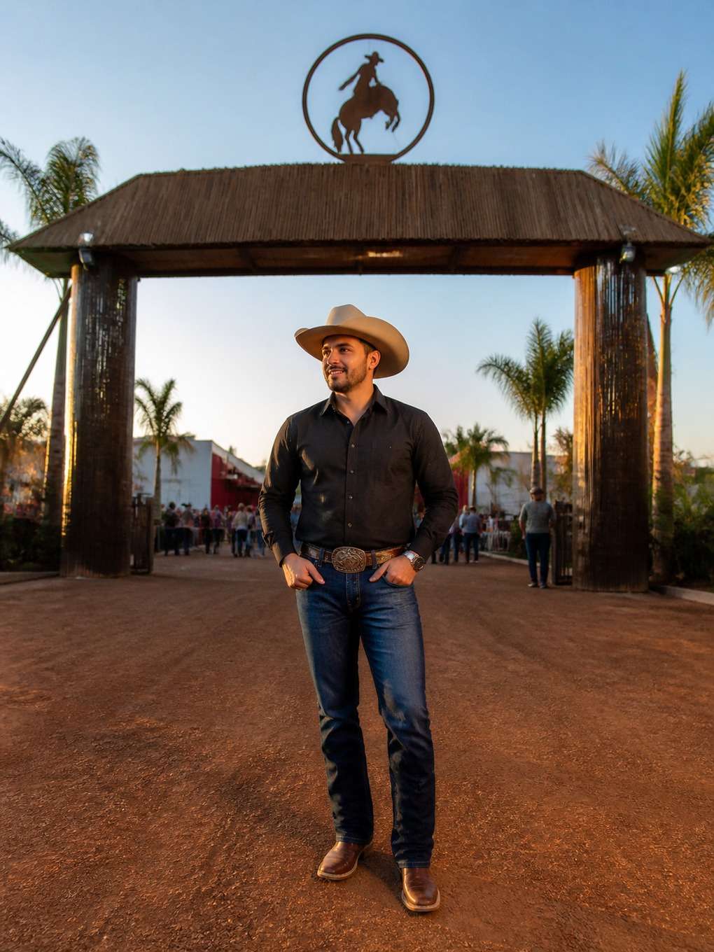 entrada do evento de rodeio - exemplo de fotos estilo barretos