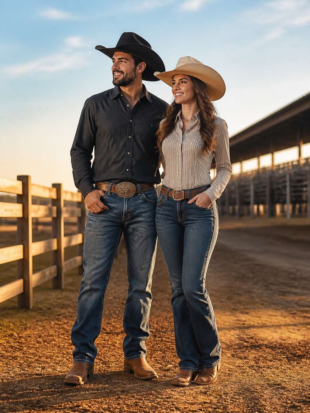 casal adulto em clima de barretos - exemplo de fotos estilo barretos