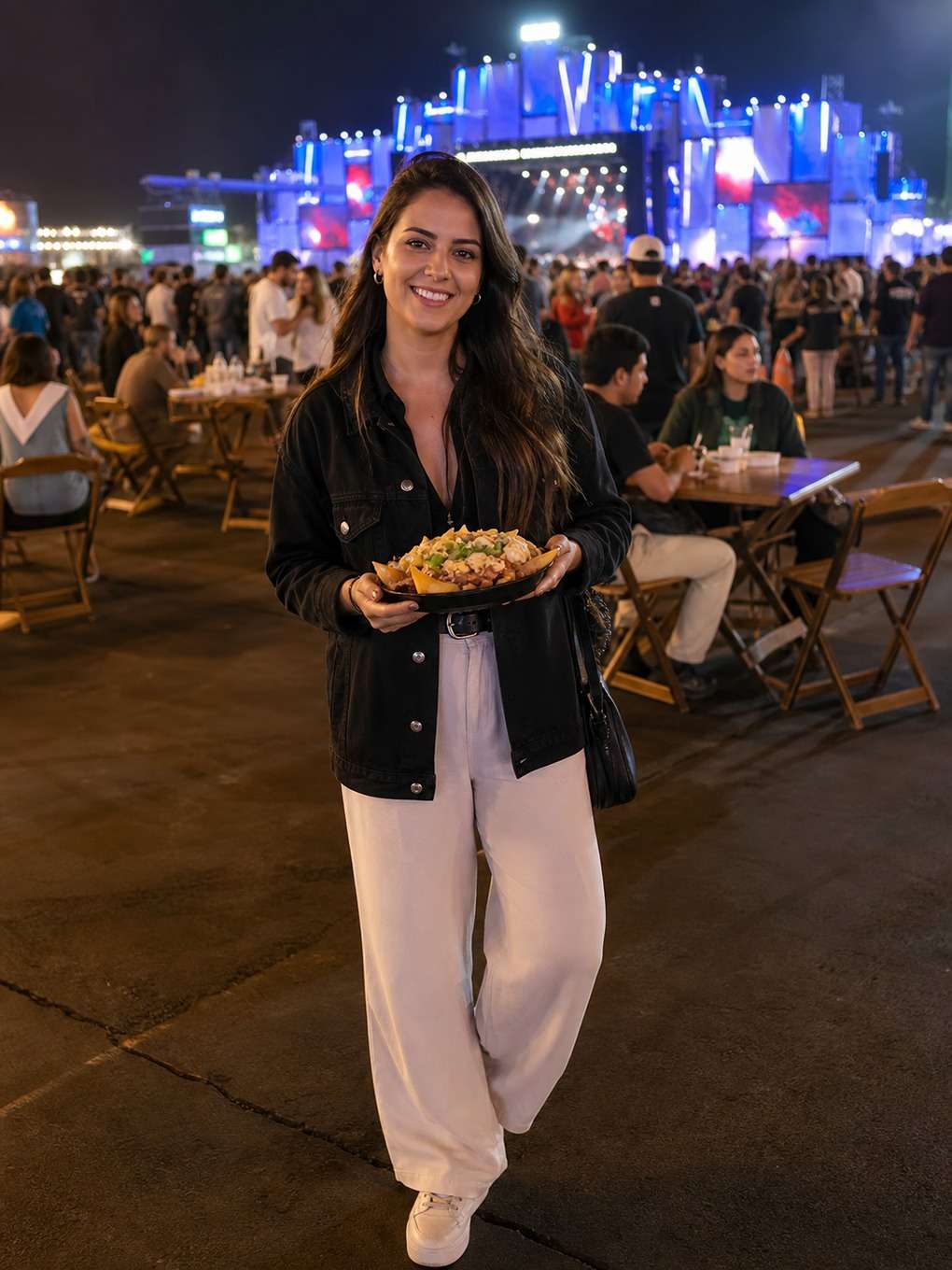 comendo no festival - exemplo de fotos no rock in rio