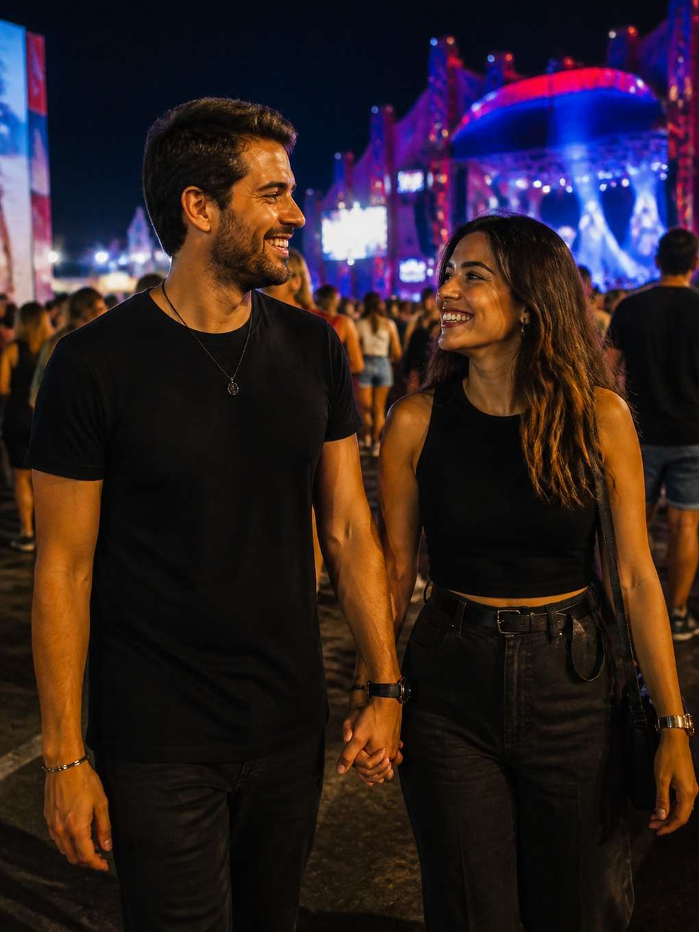 casal curtindo o show - exemplo de fotos no rock in rio