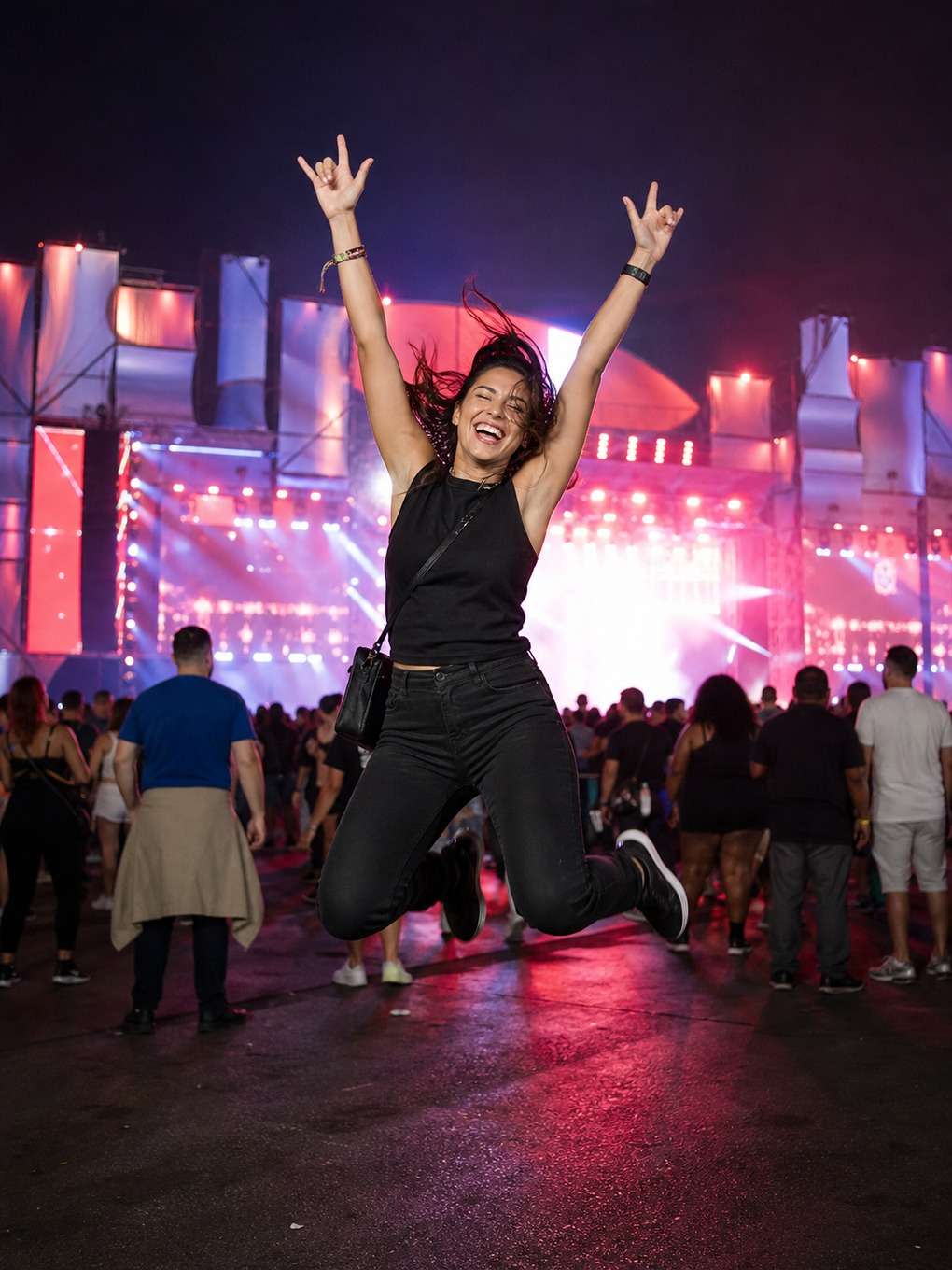 pulando no refrão - exemplo de fotos no rock in rio