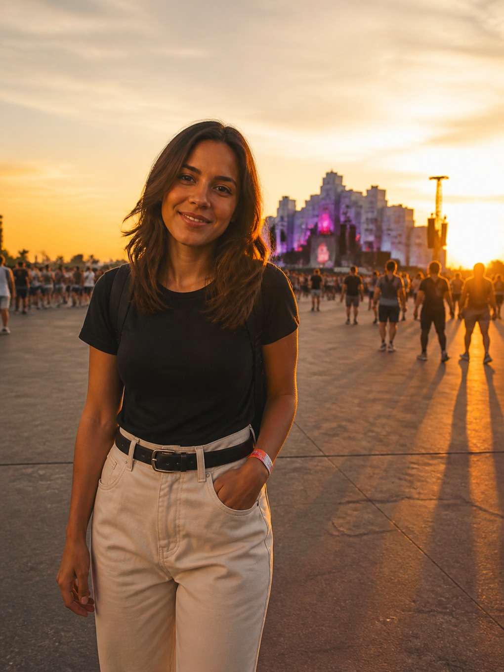pôr do sol antes do show - exemplo de fotos no rock in rio